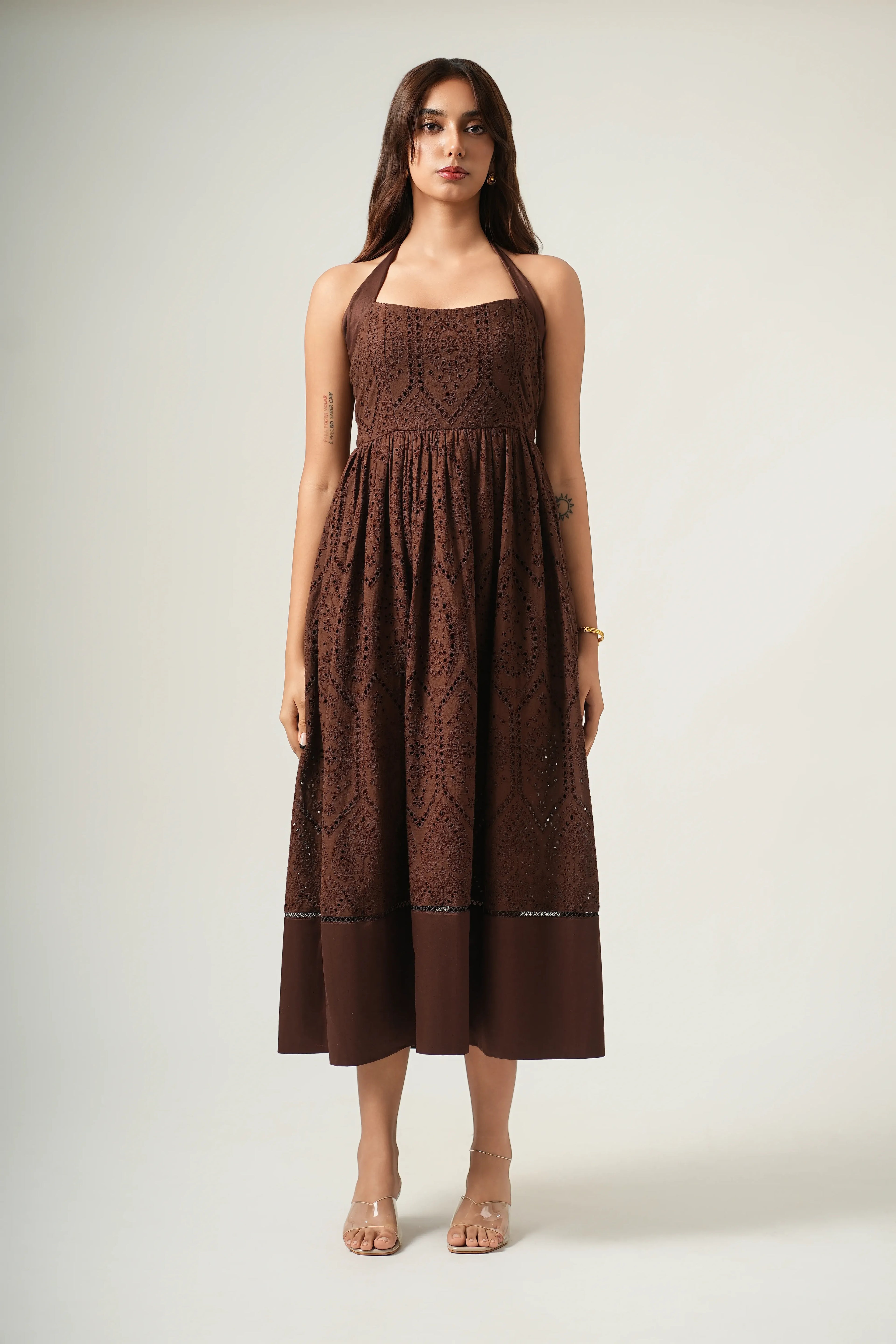 COCOA HALTER DRESS