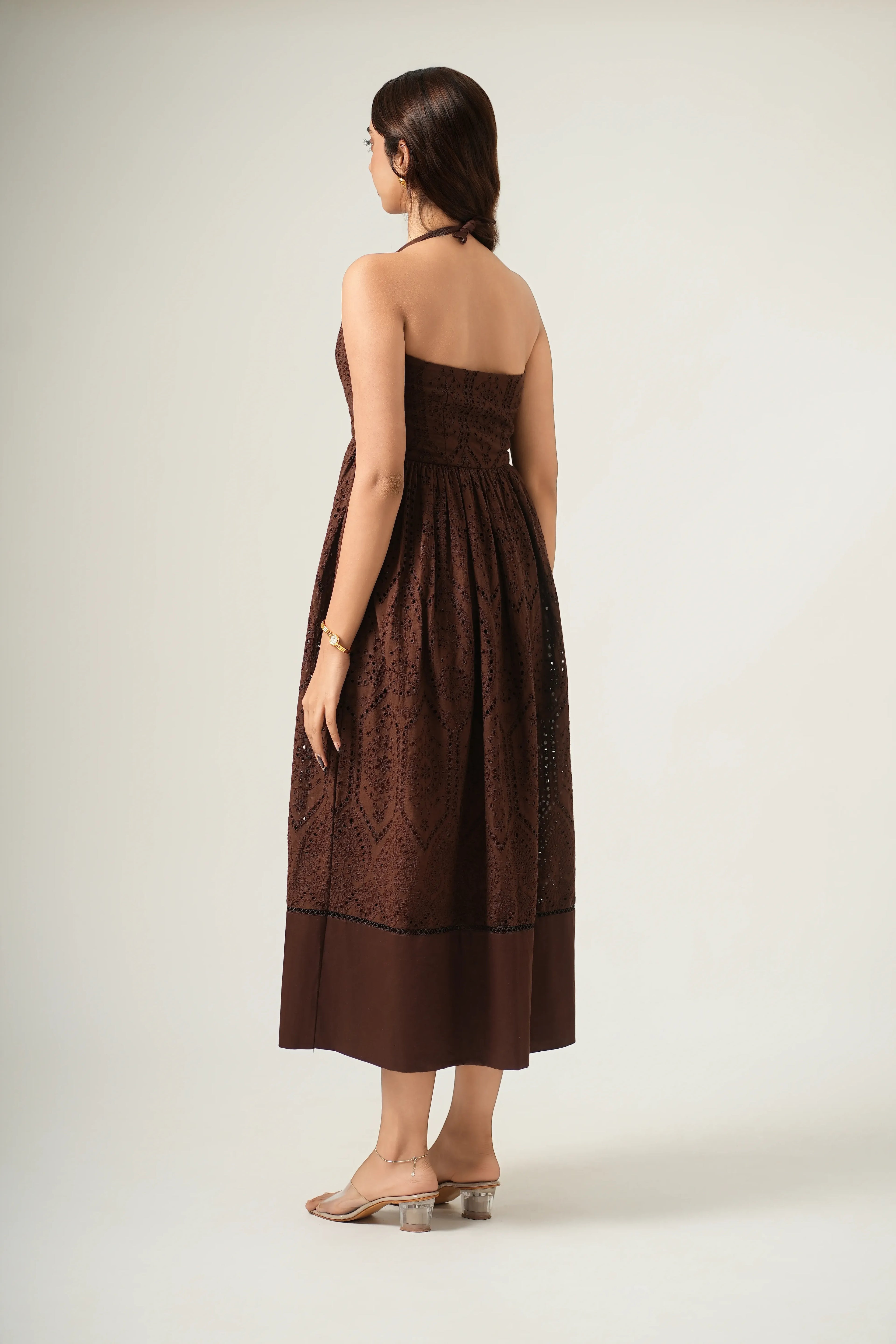 COCOA HALTER DRESS