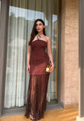 Cocoa Fringe Dress